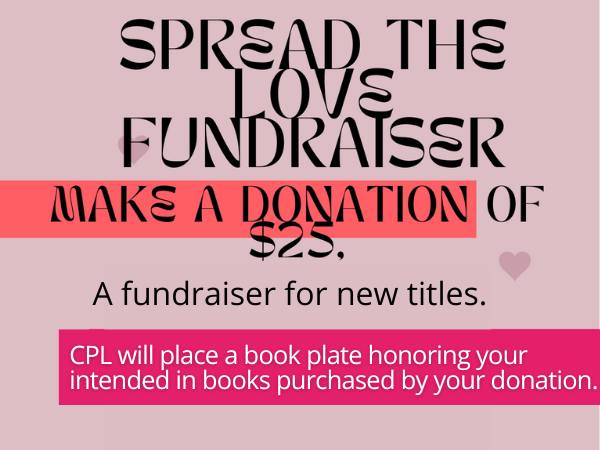 Spread the Love library fundraiser.